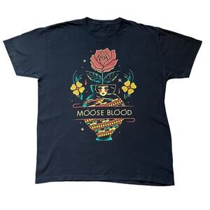 Moose Blood Band Shirt XL/L Black No Sleep Records Vase Graphic Emo Pop Punk